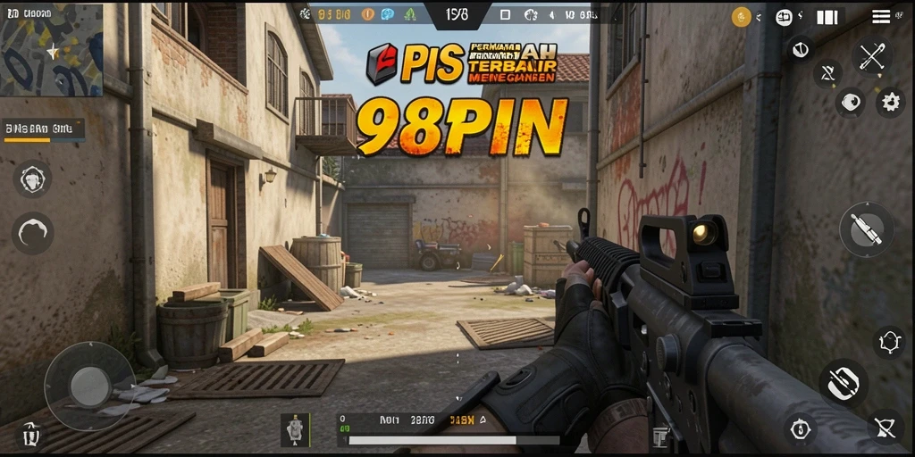 Gameplay menegangkan di 98SPIN dengan aksi FPS yang intens