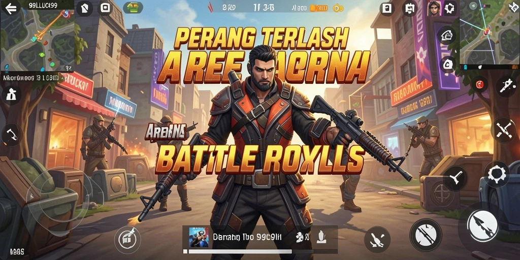 Gameplay seru di 99LUCK99 dengan aksi Battle Royale intens.
