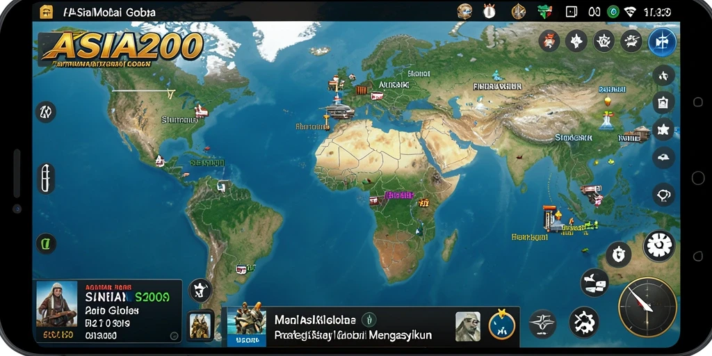 Tampilan gameplay ASIA200 yang menarik dan penuh strategi.