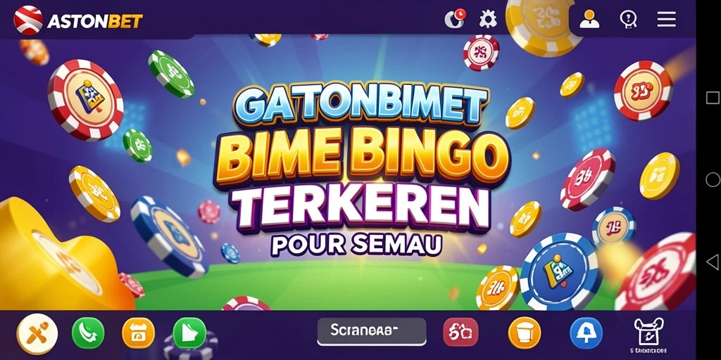 Screenshot gameplay ASTONBET menunjukkan keseruan permainan Bingo.