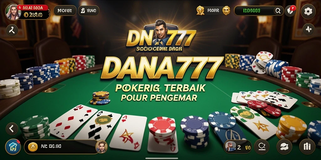Screenshot gameplay DANA777 menampilkan aksi Poker yang mendebarkan.
