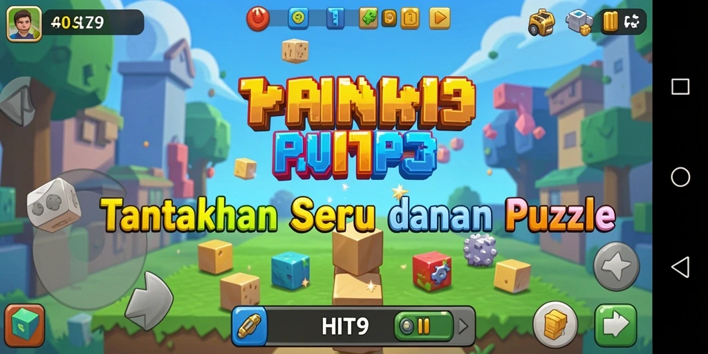 Tampilan gameplay HIT9 dengan tantangan puzzle yang menarik.