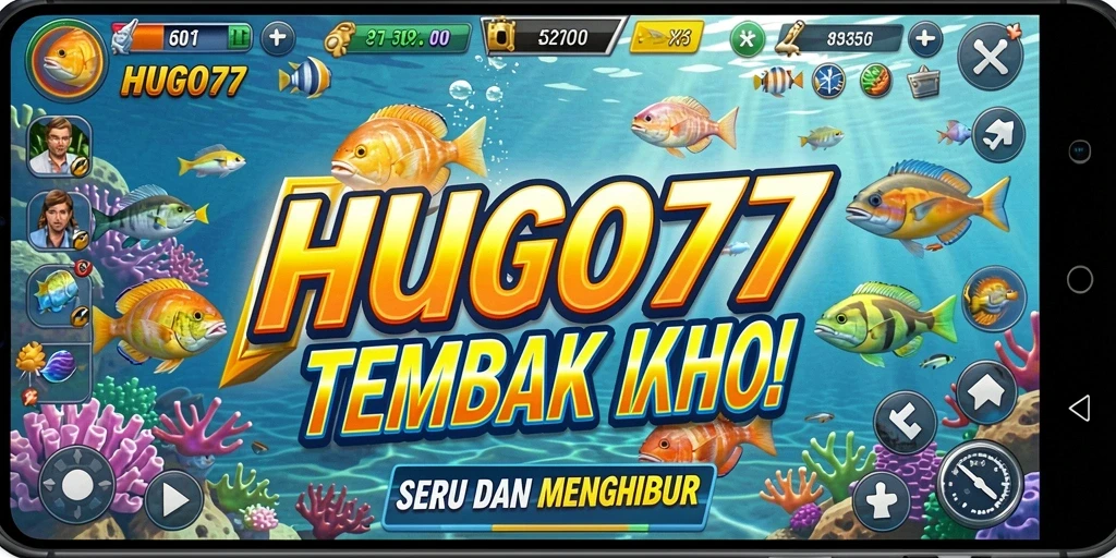 Tangkapan layar HUGO77 menampilkan gameplay Tembak Ikan yang seru.