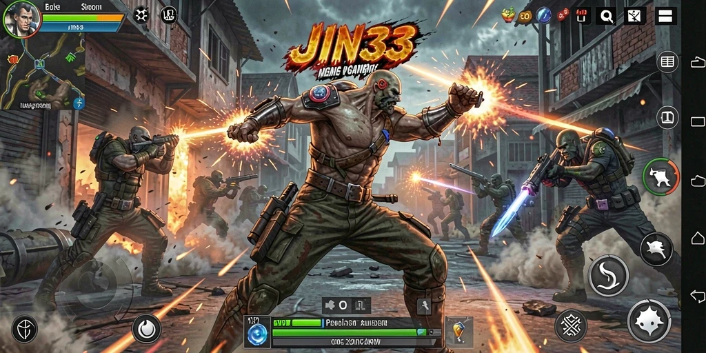 Tampilan gameplay JIN33 yang penuh aksi dan keseruan.