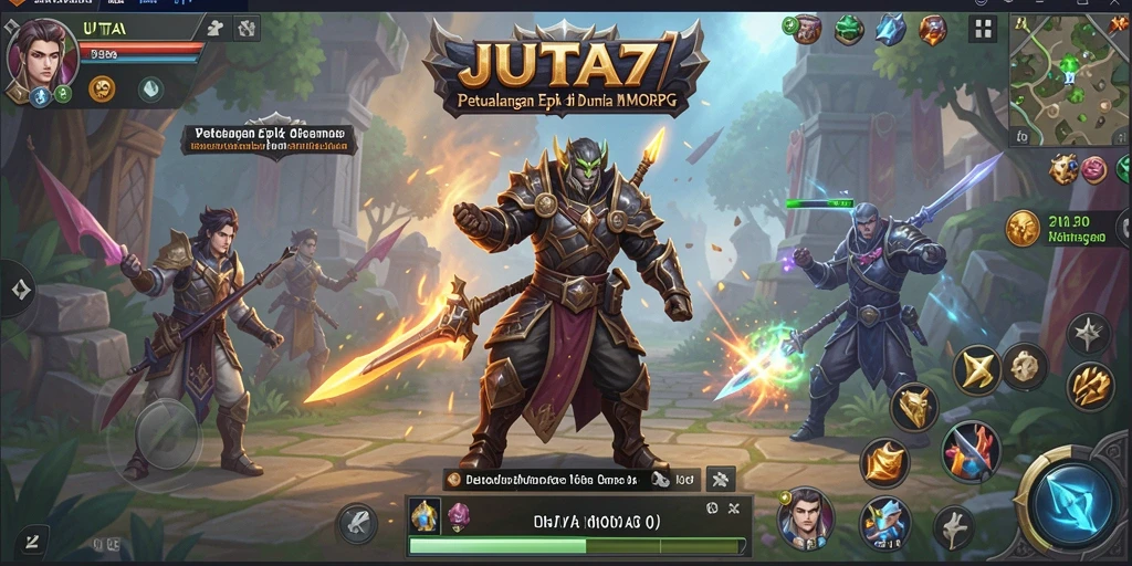 Screenshot gameplay <strong>JUTA7</strong> menunjukkan aksi seru di petualangan MMORPG.