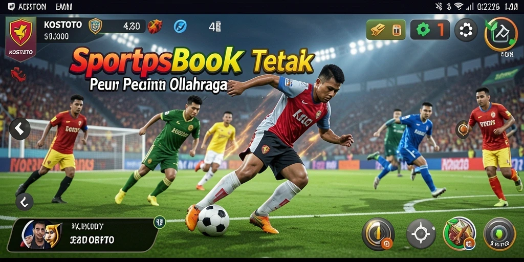 Screenshot KOSTOTO menampilkan antarmuka serta pilihan taruhan olahraga.