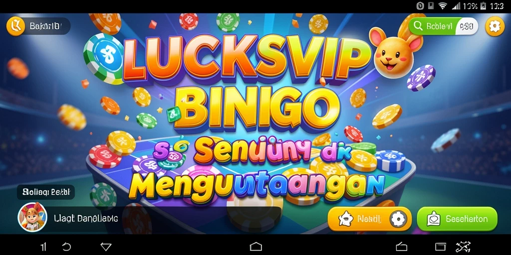 Tampilan gameplay seru dalam permainan Bingo LUCKSVIP.