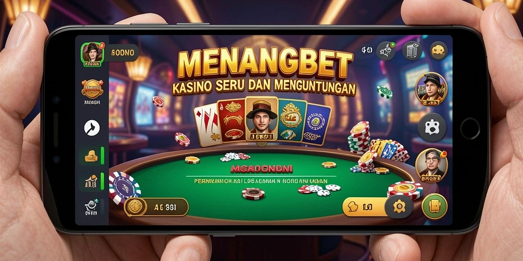 Screenshot MENANGBET menampilkan gameplay Kasino yang mendebarkan.