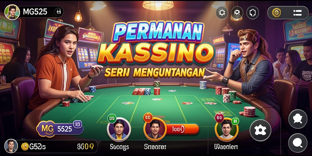 Tampilan gameplay Kasino yang menarik dan seru di MG525.