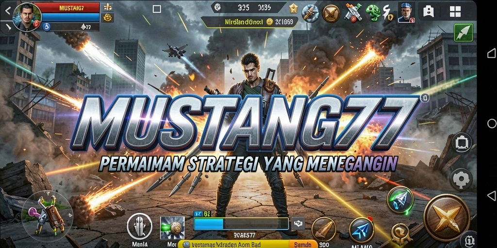 Tangkapan layar dari gameplay MUSTANG77 yang mendebarkan.