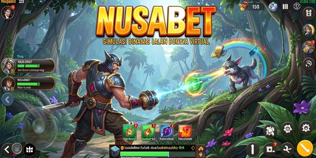 Tampilan gameplay NUSABET yang menarik dan interaktif.
