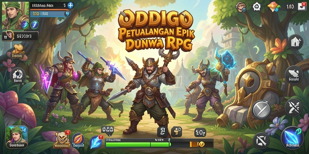 Pengalaman gameplay RPG mendebarkan dalam ODDIGO.