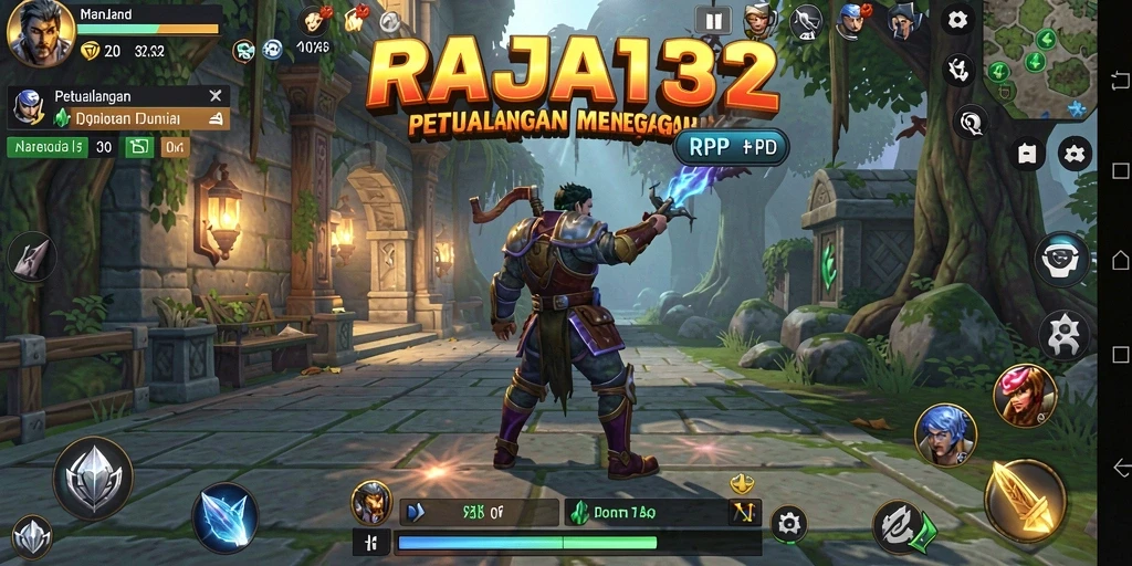 Tampilan gameplay menakjubkan dalam RAJA132 dengan aksi RPG yang mendebarkan.