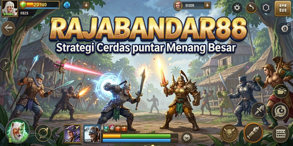 Tampilan gameplay mendebarkan dari RAJABANDAR88 dengan strategi yang kompleks.