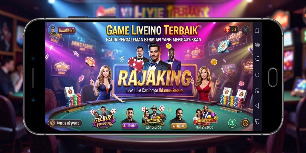 Tampilan Live Casino yang mengasyikkan dengan dealer profesional.