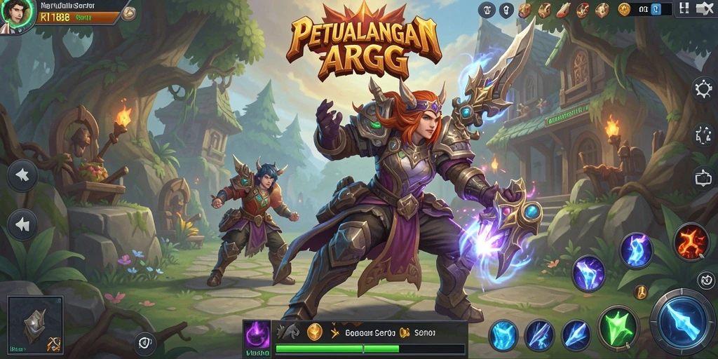 Tangkapan layar gameplay RI188 menampilkan pertarungan aksi yang seru.