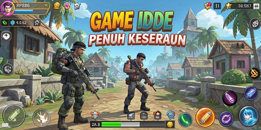 Gambaran gameplay Idle yang seru di RP886.