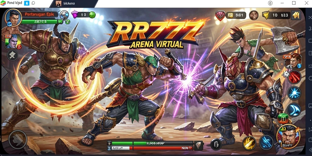 Gameplay Fighting seru dengan visual yang memukau di RR777.