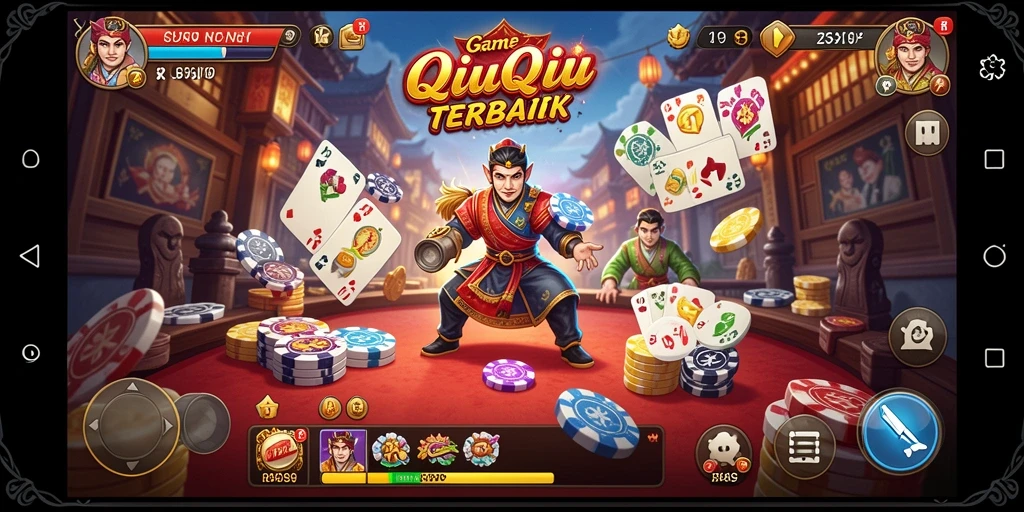 Tampilan gameplay seru dari S9S9 dalam permainan QiuQiu.