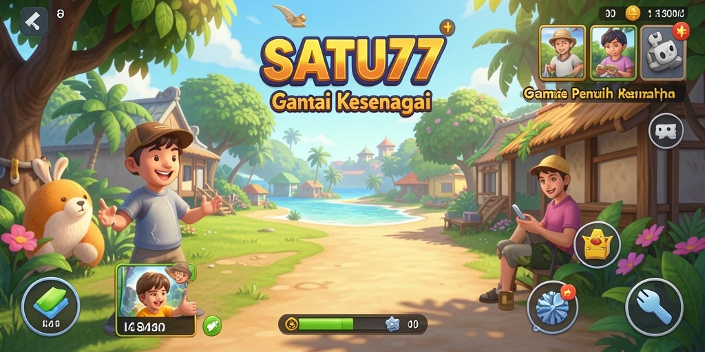 Tampilan gameplay SATU77 yang seru dan menghibur.