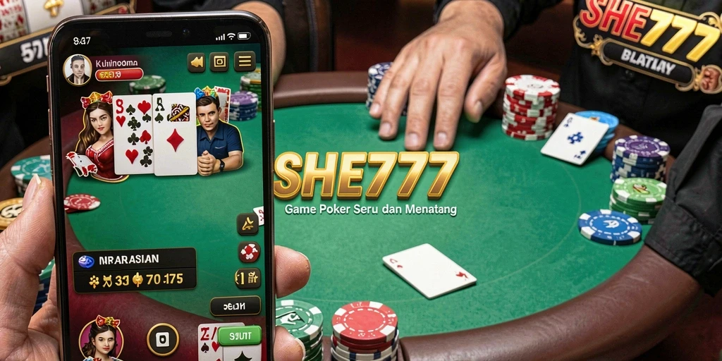 Menampilkan gameplay Poker yang mendebarkan dan interaktif.