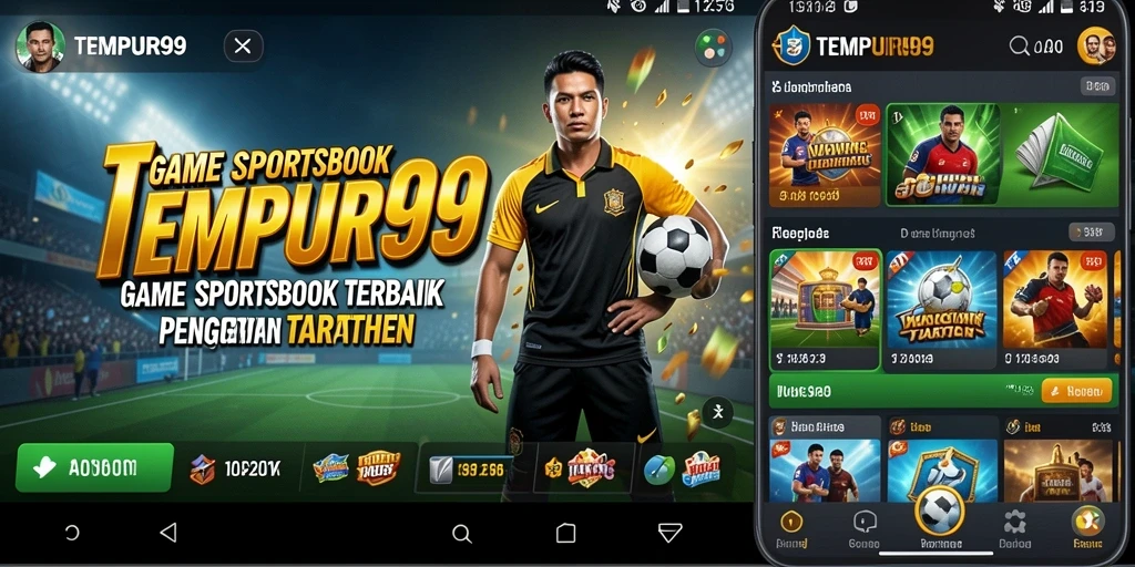 Tangkapan layar menunjukkan fitur taruhan langsung dari TEMPUR99.
