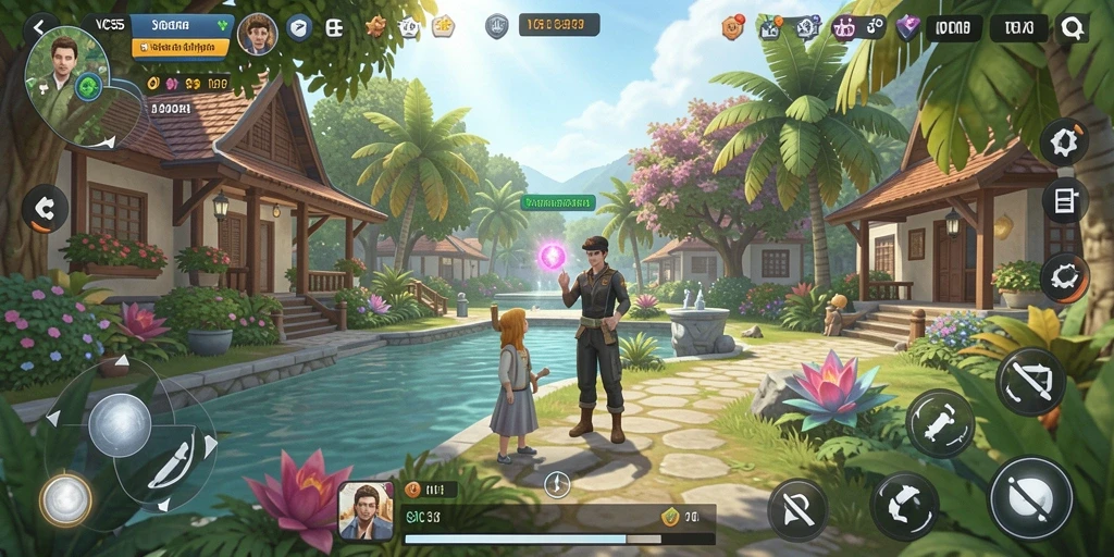 Tampilan gameplay dinamis dari VC55 dengan berbagai pilihan karakter.