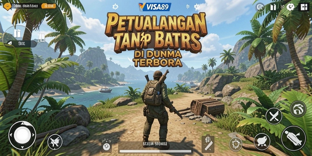 Tampilan gameplay antusias di dunia terbuka VISA89.
