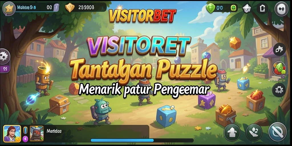 Screenshot utama VISITORBET menampilkan gameplay Puzzle yang seru dan menarik.