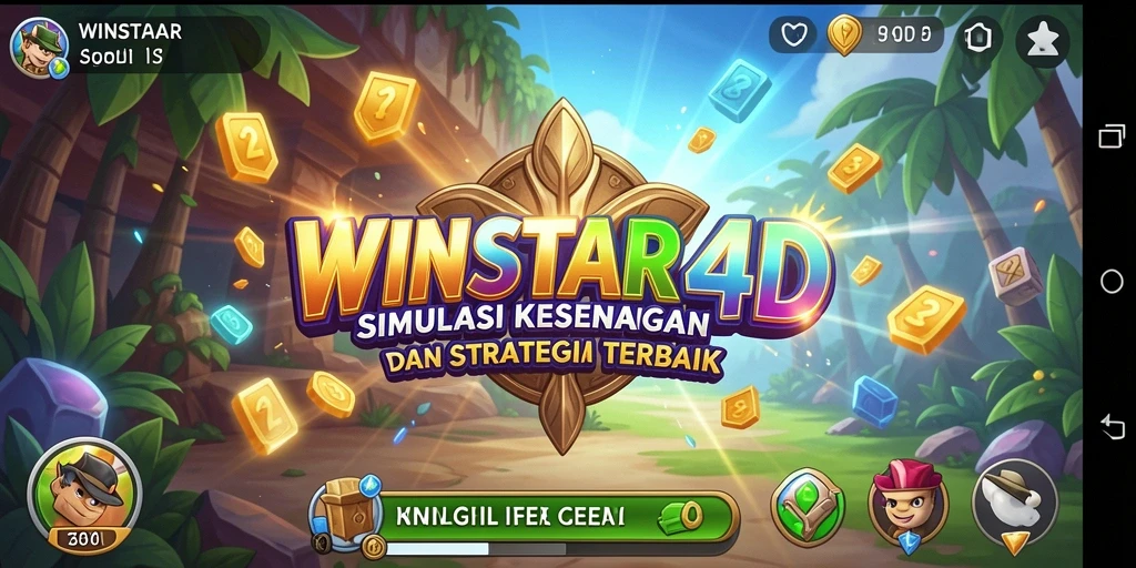 Tampilan gameplay menarik dari WINSTAR4D dengan berbagai aktivitas simulasi.
